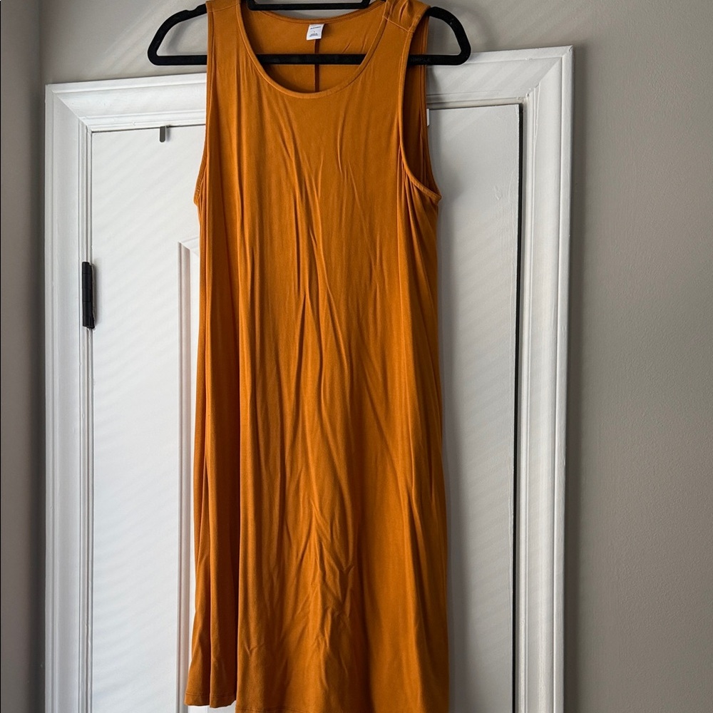 Sleeveless Rust Orange Dress - Old Navy